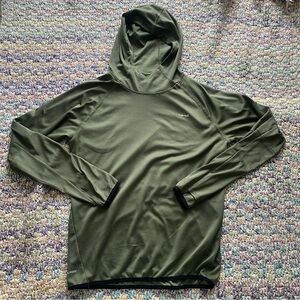 Hind Running Olive Green performance long sleeve hoodie Men’s medium